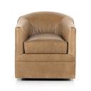 Luxe Haven Quinton Swivel Chair - Osorno Taupe