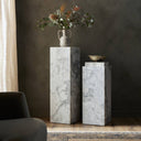 Luxe Modern Marble Pedestal - Small