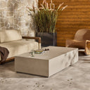 Verano Otero Rectangular Outdoor Coffee Table - Natural Concrete