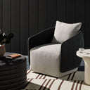 Verity Outdoor Swivel Chair - Faux Black Hyacinth