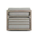 Artisan Crest Stroud Outdoor Swivel Chair - Stained Aged Grey-Fsc