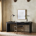 Elara Warby Desk - Worn Black Veneer