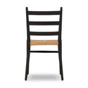 Solara Ladder Back Outdoor Dining Chair - Aged Ebony Teak