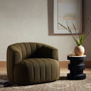 Serene Swivel Chair - Fiqa Boucle Olive
