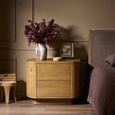 Opulent Paden Nightstand - Worn Oak