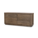 Aveline Warby 6 Drawer Dresser - Worn Oak Veneer