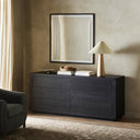 Aveline Warby 6 Drawer Dresser - Worn Black Oak Veneer