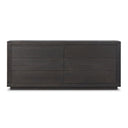 Aveline Warby 6 Drawer Dresser - Worn Black Oak Veneer