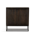 Aurelia Kelby Bar Cabinet - Carved Vintage Brown