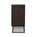 Cassian Kelby Bar Cabinet - Carved Vintage Brown