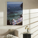 Verano Porto Ercole Beach by Slim Aarons - 32X48 White Maple Floater