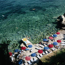 Verano Porto Ercole Beach by Slim Aarons - 48X72 White Maple Floater