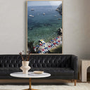 Verano Porto Ercole Beach by Slim Aarons - 48X72 White Oak Floater