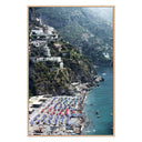 Aria Beach In Positano by Slim Aarons - 48X72 White Oak Floater