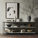 Aurelian Felix Large Console Table - Hammered Grey