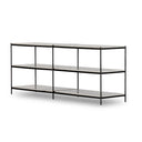 Aurelian Felix Large Console Table - Hammered Grey