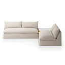 Verano Outdoor 2-Piece Sectional W Coffee Table - Faye Sand
