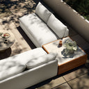 Verano Outdoor 2-Piece Sectional W Coffee Table - Faye Cream
