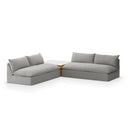 Verano Outdoor 2-Piece Sectional W Coffee Table - Faye Ash