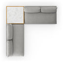 Verano Outdoor 2-Piece Sectional W Coffee Table - Faye Ash