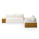 Verity Outdoor 2Pc Sectional W Coffee End Tables - Faye Cream