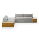 Verity Outdoor 2Pc Sectional W Coffee End Tables - Faye Ash