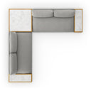 Verity Outdoor 2Pc Sectional W Coffee End Tables - Faye Ash