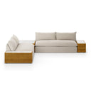 Verity Outdoor 2Pc Sectional W Coffee End Tables - Faye Sand