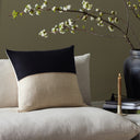 Elegant Handwoven Merido Pillow - Black - 22X22 Cover Insert