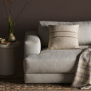 Handwoven Merido Pillow - Beige - 20X20 Cover Insert