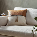 Premium Leather and Linen Pillow - 20X20