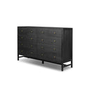 Aurelia Sullivan 10 Drawer Dresser - Brushed Black Acacia Solid