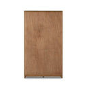 Aveline Millie Panel and Glass Door Cabinet - Drifted Oak Solid