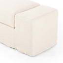 Verano Wide Arm Slipcover Accent Bench - Brussels Natural