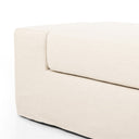 Verano Wide Arm Slipcover Accent Bench - Brussels Natural