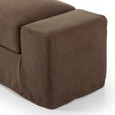 Verano Wide Arm Slipcover Accent Bench - Brussels Coffee