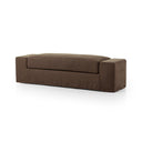 Verano Wide Arm Slipcover Accent Bench - Brussels Coffee