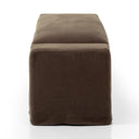 Verano Wide Arm Slipcover Accent Bench - Brussels Coffee