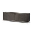 Valeria Glenview 6 Door Sideboard - Smoked Black Oak