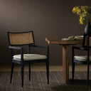 Aveline Britt Dining Armchair - Brushed Ebony