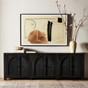 Aveline 6 Door Sideboard - Black Wash Mango