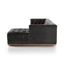 Maxx 2-Piece Sectional - Destroyed Black Right Arm Facing 109