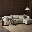 Luxe Haven Lawrence 2-Piece Sectional W Chaise - Right Arm Facing Nova Taupe