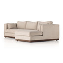 Luxe Haven Lawrence 2-Piece Sectional W Chaise - Right Arm Facing Nova Taupe