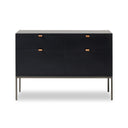 Orion Trey Modular Wide Filing Cabinet - Black Wash Poplar