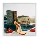 Vista Penthouse Pool by Slim Aarons - 24X24 White Maple