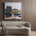 Vista Penthouse Pool by Slim Aarons - 48X48 White Maple