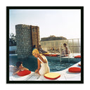 Vista Penthouse Pool by Slim Aarons - 24X24 Black Maple