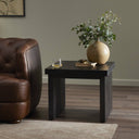 Finch End Table - Worn Black Veneer