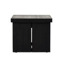 Finch End Table - Worn Black Veneer